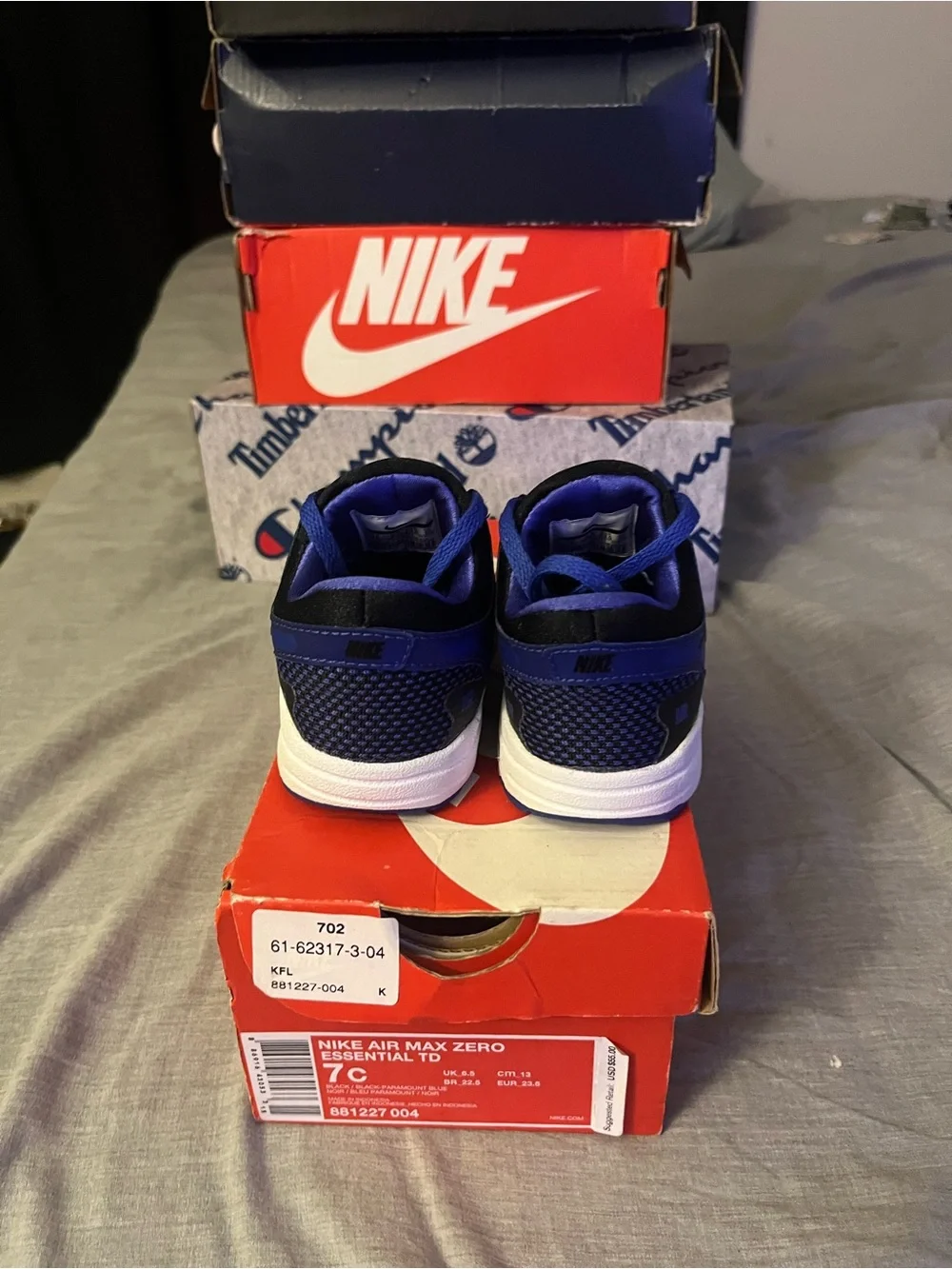 Nike Kids Blue and Black Lightweight Sneakers